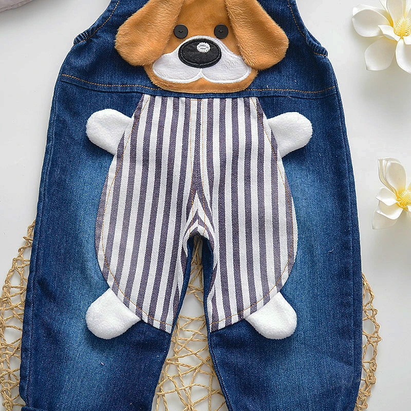 IENENS Toddler Overalls Baby Dungarees Kids Boy Jeans Jumpsuit Clothes Clothing Infant Playsuit Trousers 0-4 Years Denim Pants