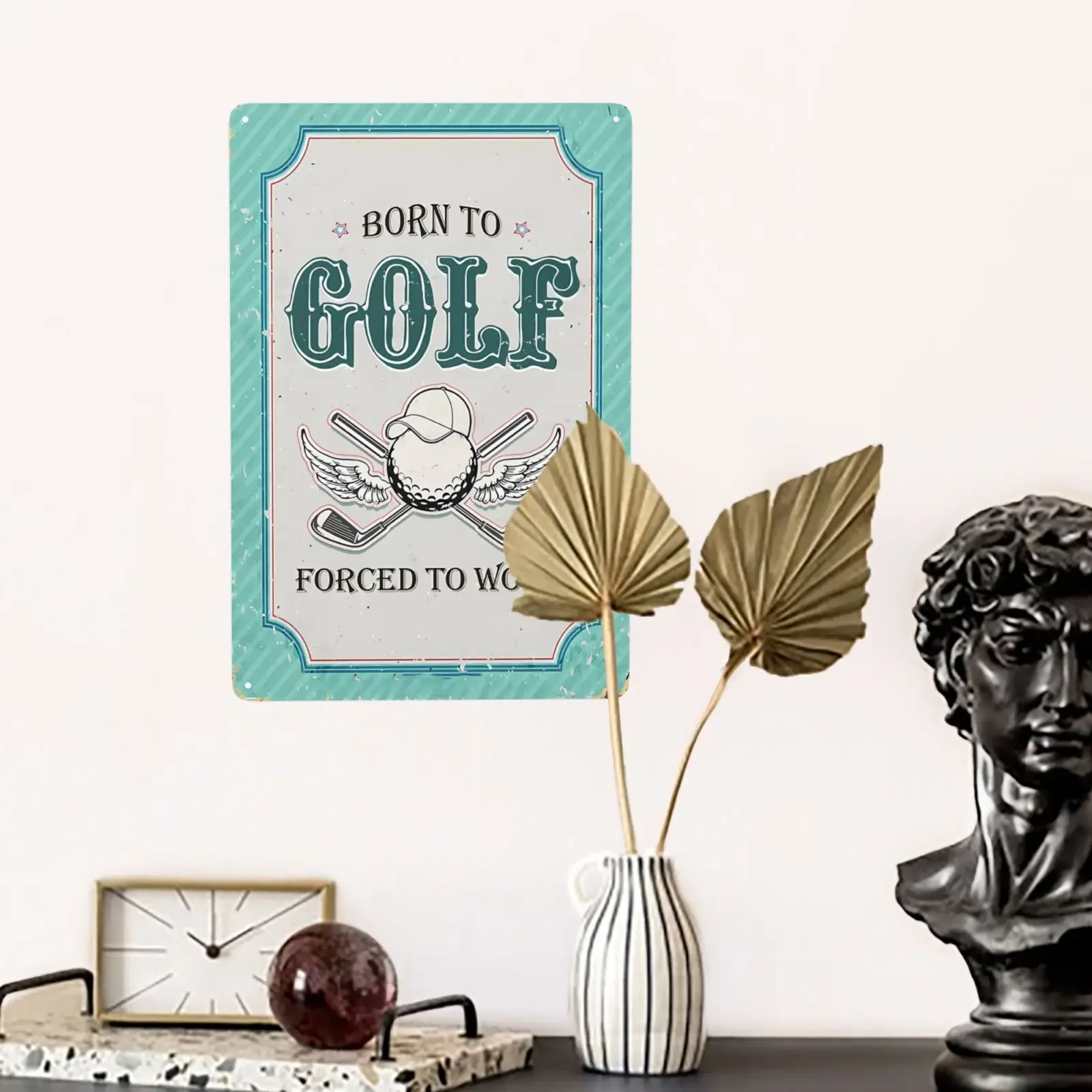 1pc Vintage Golf Sign Sports Metal Sign Golf for Man Cave Life is Full of Important Choices Wall Decor for Bedroom Bar 8x12 Inch