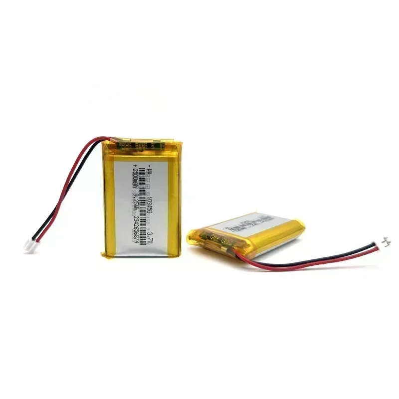 3.7V 103450 Polymer Lithium Battery ,2500 mAh Rechargeable 103450 Polymer Battery for MP5,Toys,Cameras, GPS, Bluetooth, Speakers