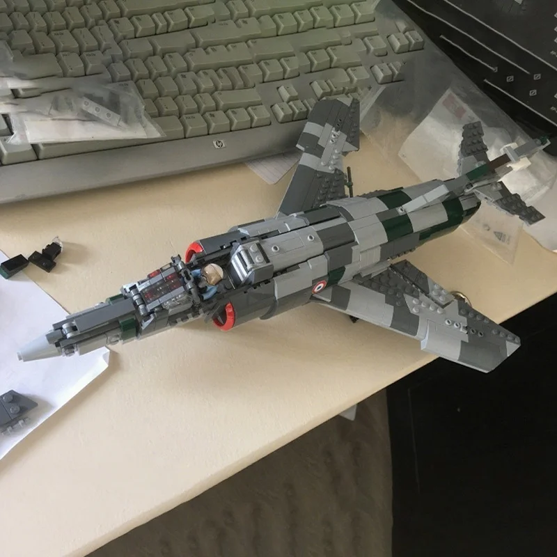 949 قطعة MOC داسو سوبر Etendard Modernis SEM نموذج بناء لعبة كتل فكرة التعليم الطوب الاطفال هدية الكريسماس عيد ميلاد #3