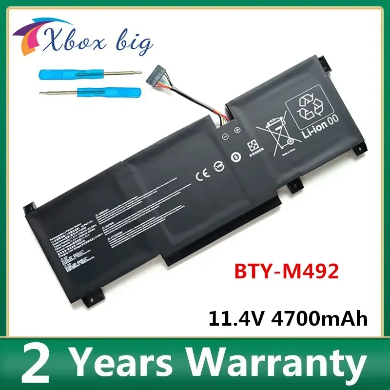 BTY-M492 Laptop Battery For MSI Pulse GL66 11UDK-255VN 11UEK-016AU 11UCK-200XPL GL76 Katana GF66 GF76 11UD 11UE 12UG