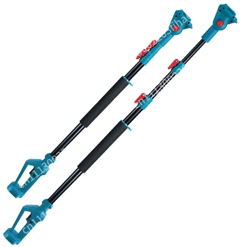 Telescopic rod aluminum alloy high branch shears garden trimming saw segmented extension rod high branch saw shears