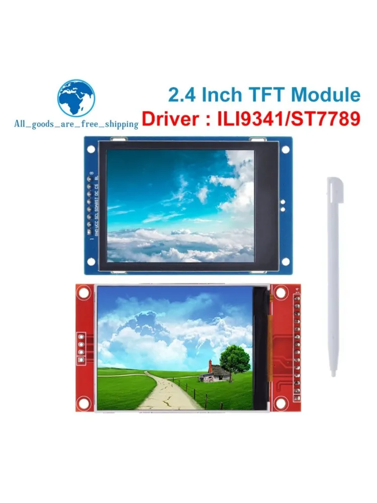 2,4 Zoll 240x320 SPI TFT LCD Serial Port Modul 5V/3,3V Micro SD Karte ILI9341 / ST7789V LCD Display mit Touch / NO Touch