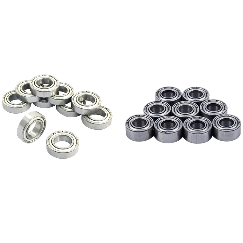 

LICG 10Pcs 6800Z 10 X 19 X 5mm Single Row Shielded Deep Groove Ball Bearing & 10x 684ZZ Bearing 4X9X4 mm ABEC-5 Miniature