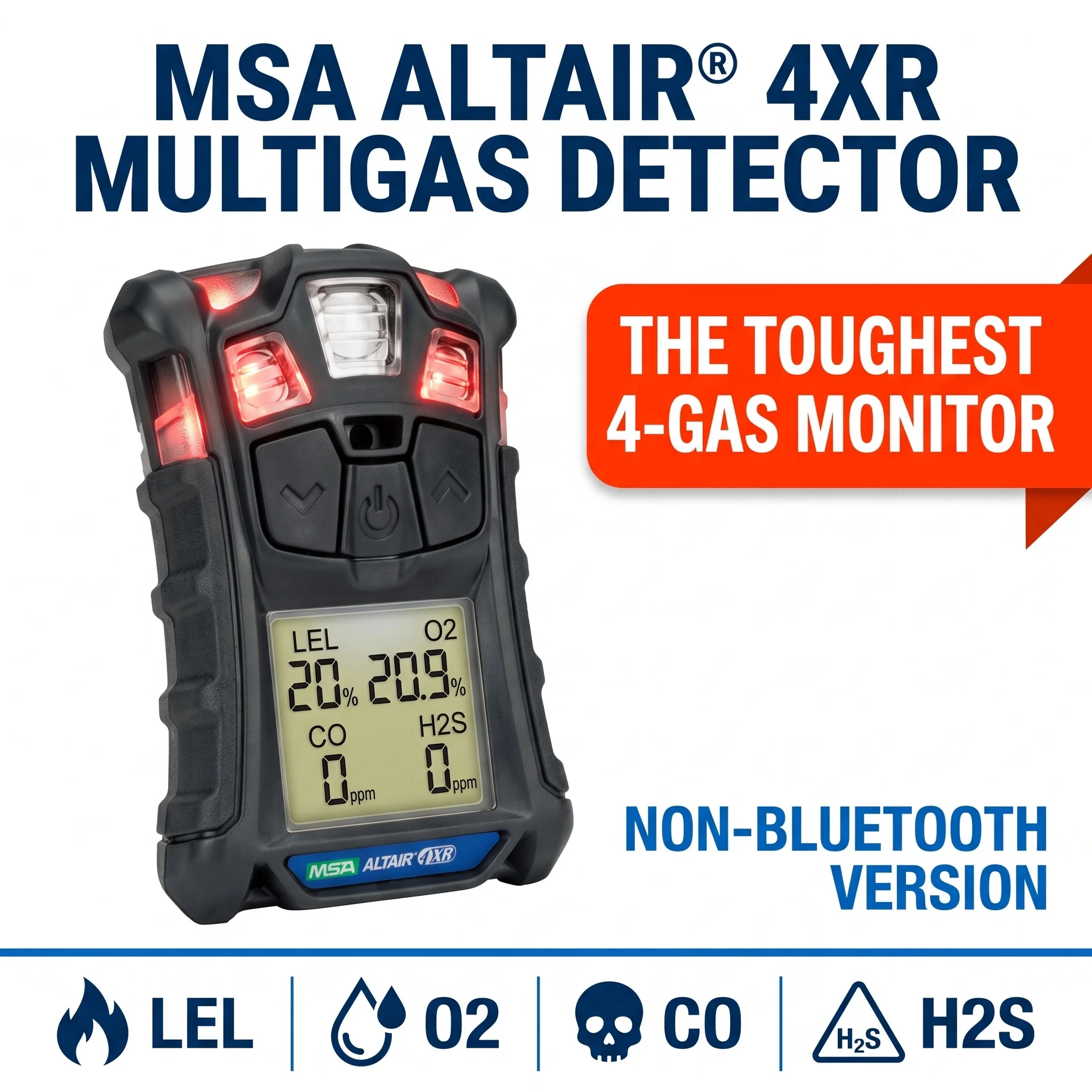 MSA ALTAIR 4XR Multigas Detector Portable 4 in 1 Gas Detector LEL O2 CO H2S Gas Leak Detector Monitor Non-Bluetooth
