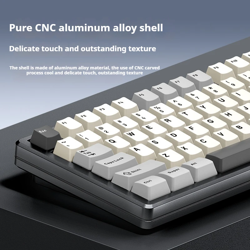 R83 Wireless 2.4g Bluetooth Tri-Mode Mechanical Keyboard Rgb Computer Office Backlit Wireless Keyboard Gaming Keyboard Gifts