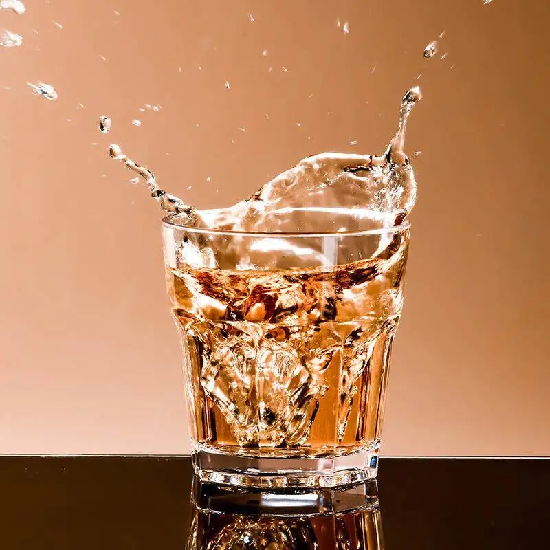 Large Capacity Octagonal Beer Mug Creative Plastic Transparent Bar Whiskey Serving Cup Home Use Shockproof Drinking Glass