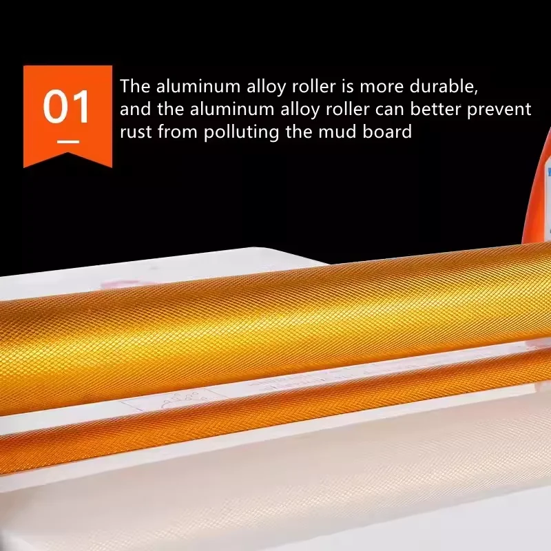 Manual Mud Press Machine - Aluminum Alloy Double Roller with Variable Speed for Clay Sculpting