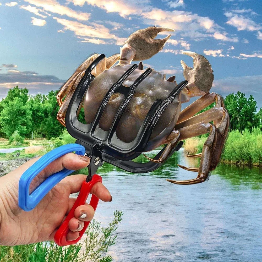 Upgrade 3 Claw Fish Gripper Catch Fish Control Clamp Forceps Fishing Accessories for Most Freshwater Fish Grip Tackle Holder