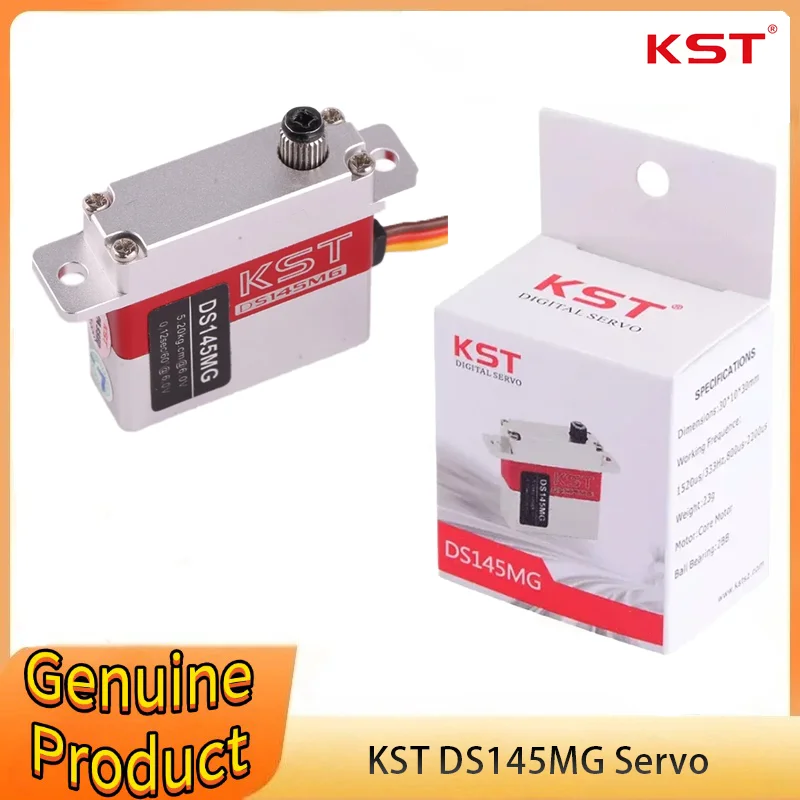 KST DS145MG 6V 5kg 0.12 SEC High Precision Metal Gear Digital Wing Glider Servo for UAV RC Car Robot Arm Boat Helicopter
