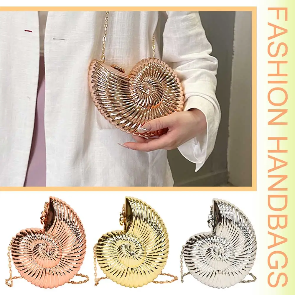 Tas Malam Bentuk Kerang Akrilik, Tas Selempang Stylish, Tas Selempang Crossbody Stylish, Tas Clutch Unik untuk Wanita dan Gadis