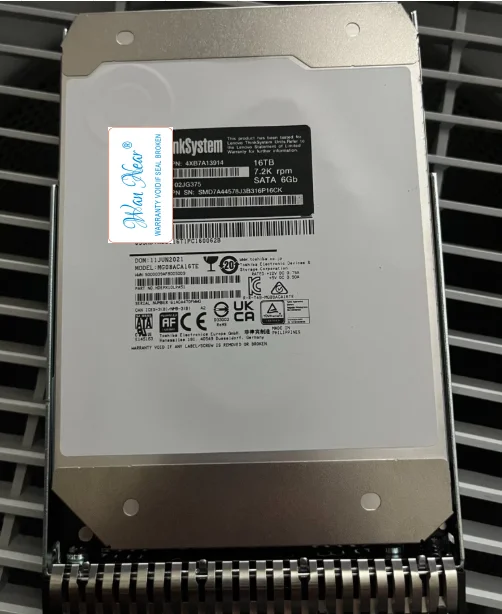 

For Lenovo 4XB7A13914 02JG375 16TB SATA 3.5 Server Enterprise Hard Drive SR650