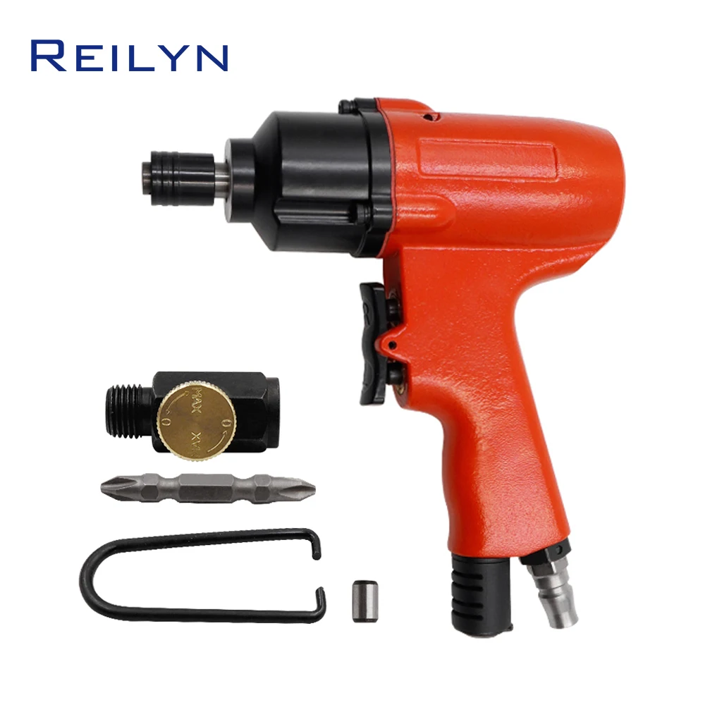 

REILYN Industrial-grade Air Screwdriver 9000RPM High Torque Pistol Type Pneumatic Screw Driver 65N.m Nut Air Impact Tool