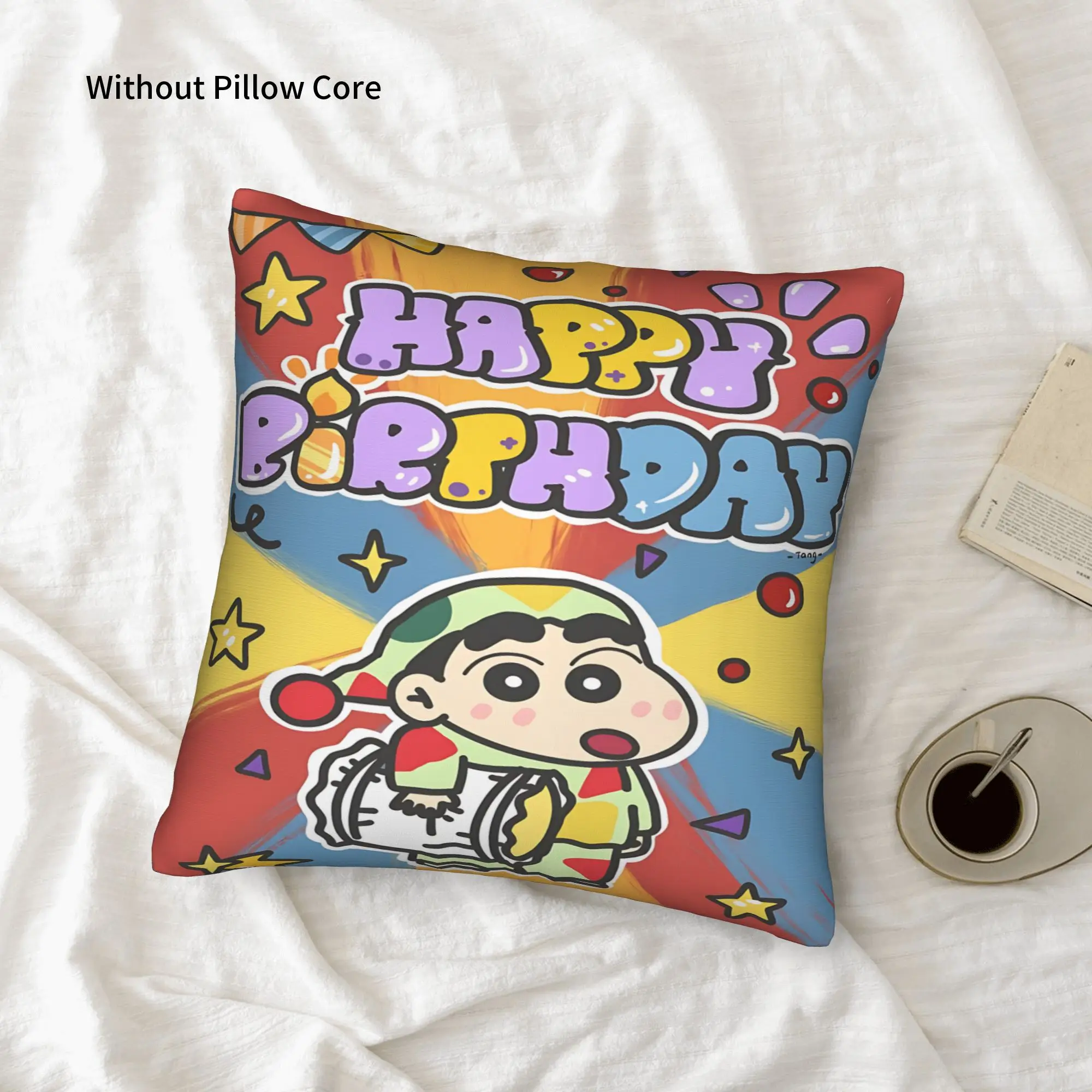 1PC Crayon S Shin chan Pillow Case Home Decor Items Double-Sided Printing  Sofa Cushion Bedroom Bedside Pillow