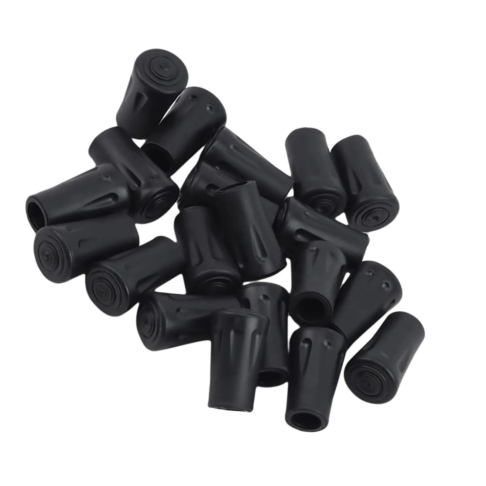 18Pcs Hiking Pole Tips Rubber Trekking Pole 12mm Diameter Walking Stick Tips