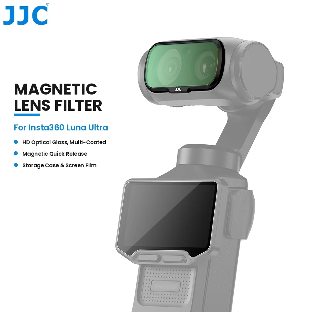 JJC Filter For Insta360 Luna Ultra CPL UV Black Diffusion Mist VND Starlight Scope Light Reducing Magnetic Lens Filter Kit
