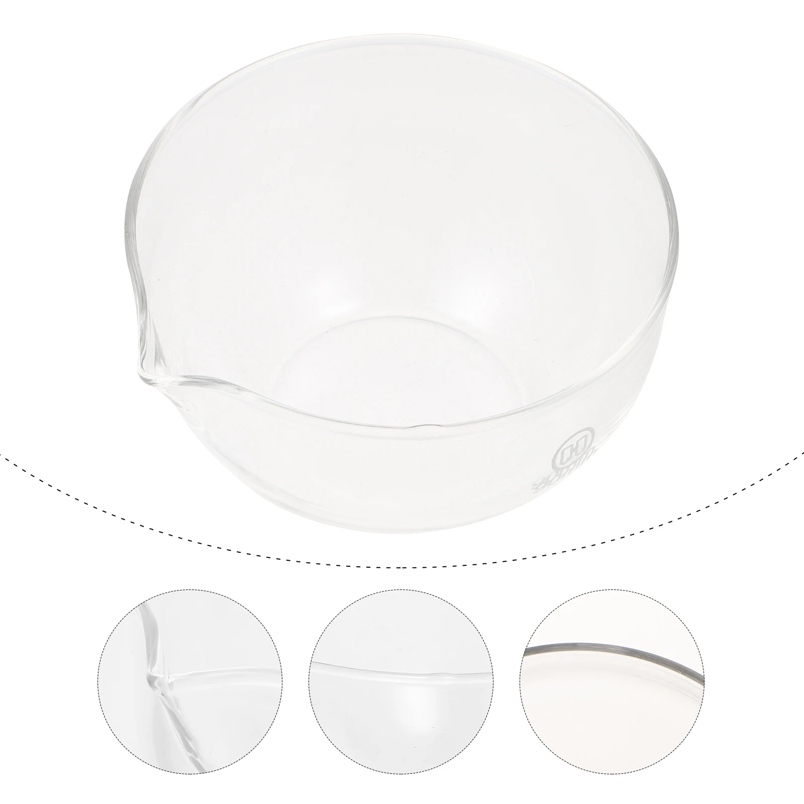 

Glass Evaporating Basin Round Flat Bottom Evaporating Dish With Spout For Laboratory Science Classroom Kitchen Use Heat