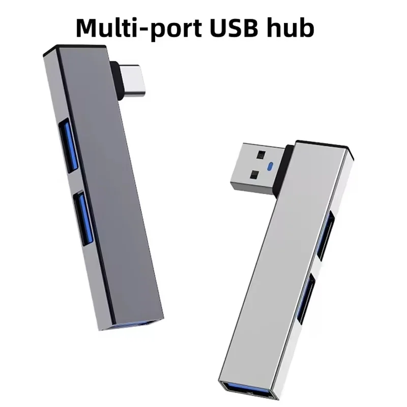 3 In 1 USB Hub Type C HUB Adapter Multi Port USB 2.0 Splitter USB Extender Speed 5.0Gbps For Macbook Laptop Computer Flash Drive