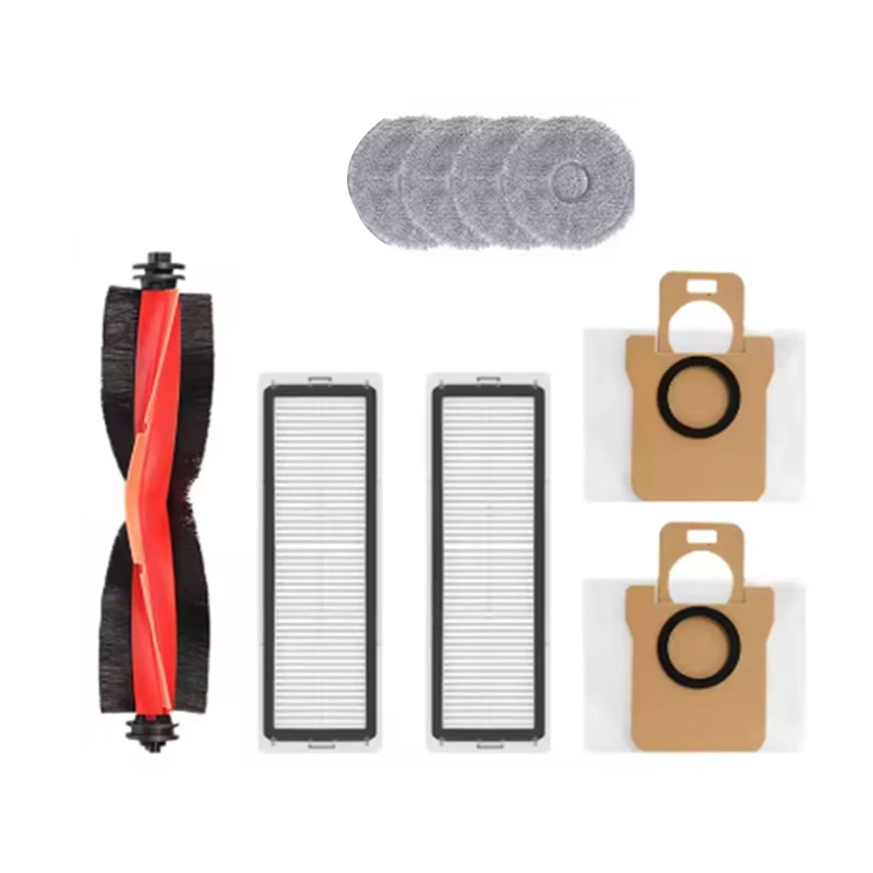 ABDJ-For Xiaomi X20+ X20 Plus Vacuum Cleaner Replacement Parts Brush Filter Dust Bag Mop Cloth And Main Brush Cover Kit