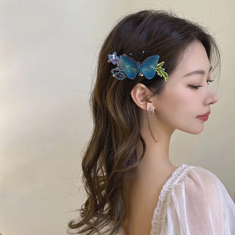 Super Fairy Temperament Butterfly Claw clip hairpin spring clip Elegant Exquisite Hairpin Beautiful Hair decorate Accessories