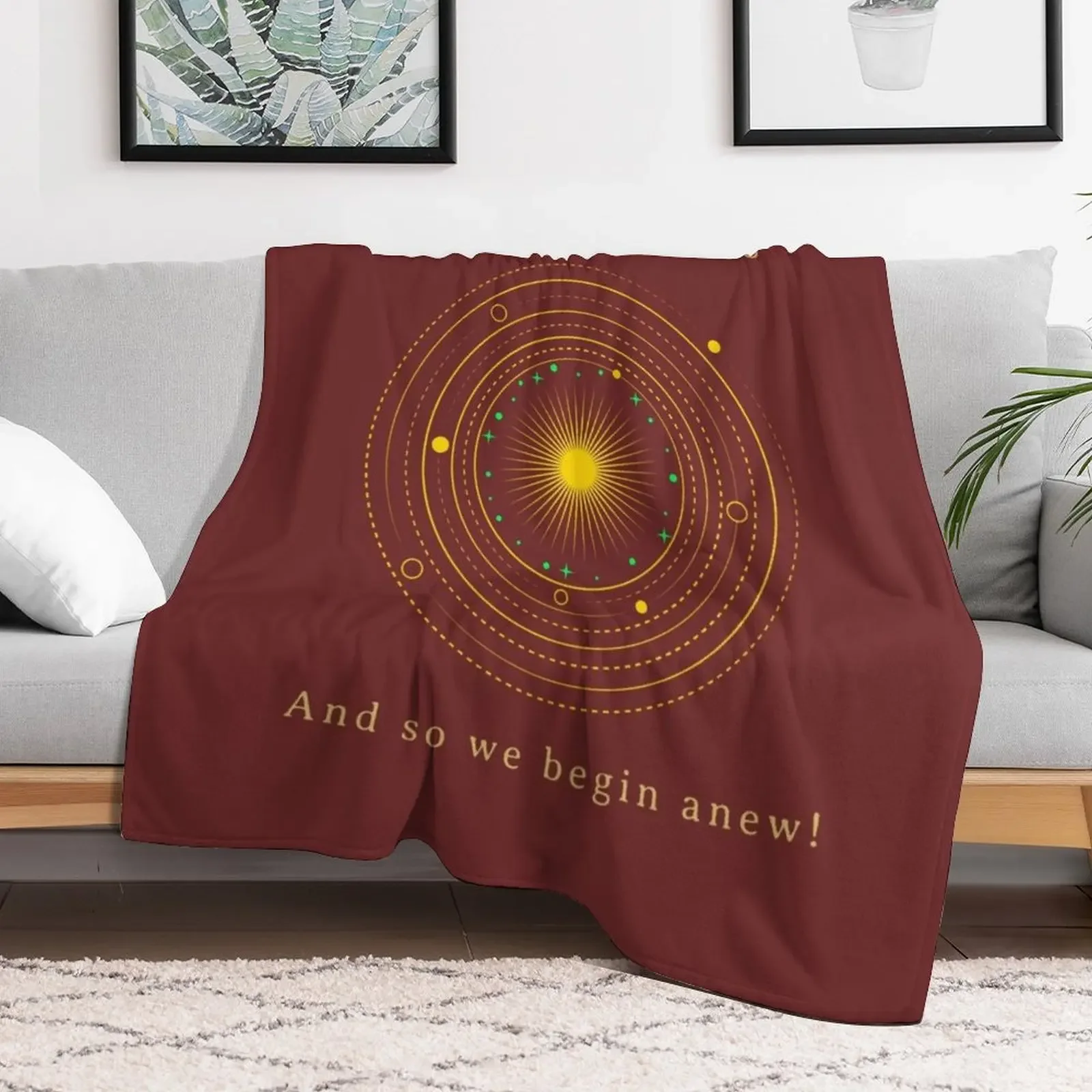 Welcome to the Age of Aquarius Throw Blanket