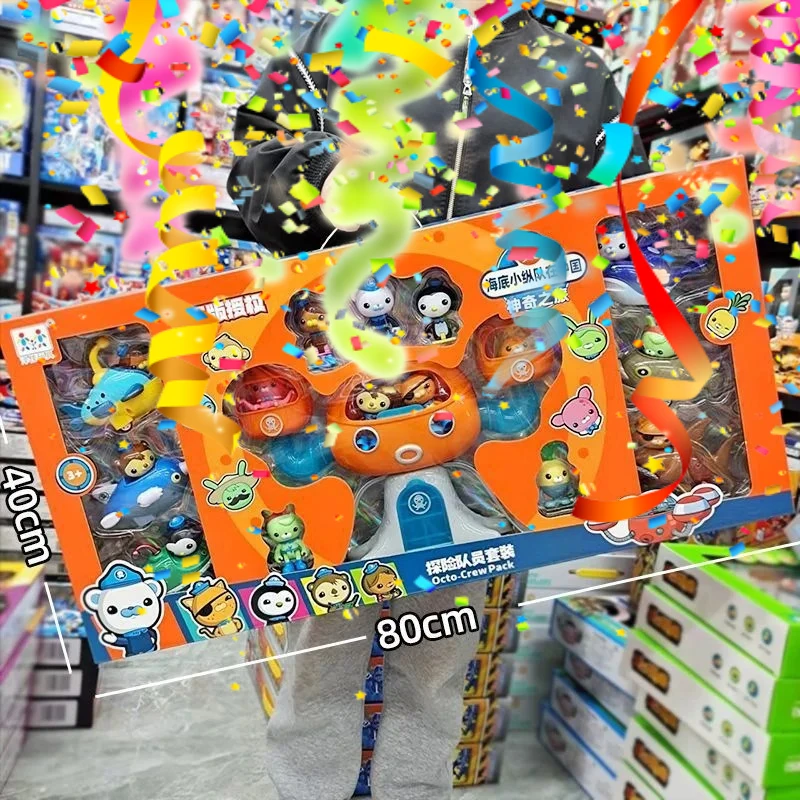 Фигурки из аниме «Октонавты»: Барнакель, Квази, Песо, Даши — развивающие игрушки для детей, милые фигурки-модели из АБС-пластика, подарок для ребенка