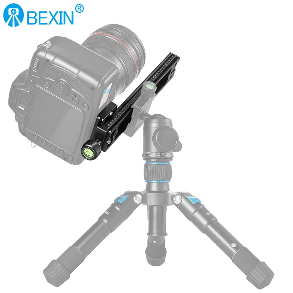 Binario di scorrimento RRS Morsetto per piastra a sgancio rapido lungo Staffa di supporto per obiettivo zoom a fuoco lungo per testa a sfera per fotocamera con treppiede Arca Swiss