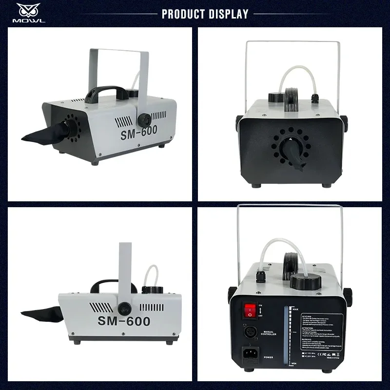 Stage DJ Equipment 600W Remote Control Snow Flakes Ice Maker Machine for Party Indoor Outdoor Events Show