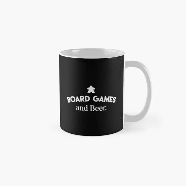 Board Games And Beer Board Game Meeple  Mug Coffee Tea Printed Photo Handle Round Simple Drinkware Design Cup Picture Gifts