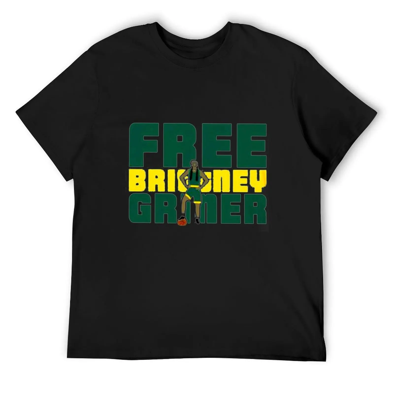 

free brittney griner T-Shirt custom t-shirts sports fans anime clothes Men's t-shirt