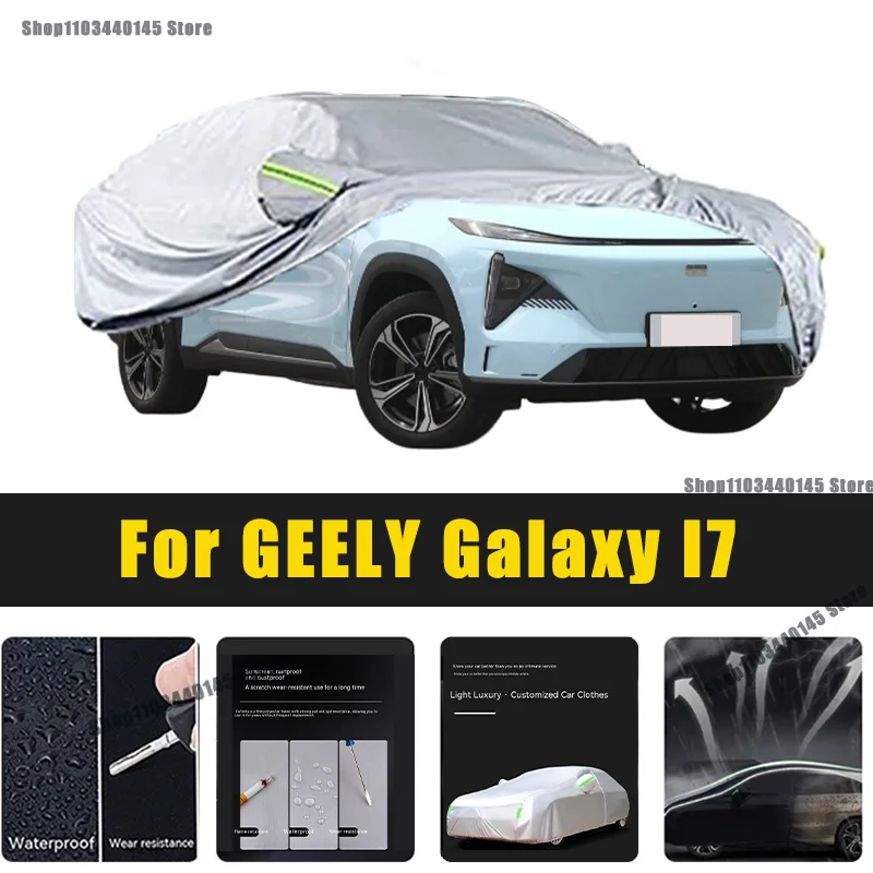 

Full Car Covers Outdoor Sun UV Protection Dust Rain Snow Oxford cover Protective For GEELY Galaxy I7 Accessories