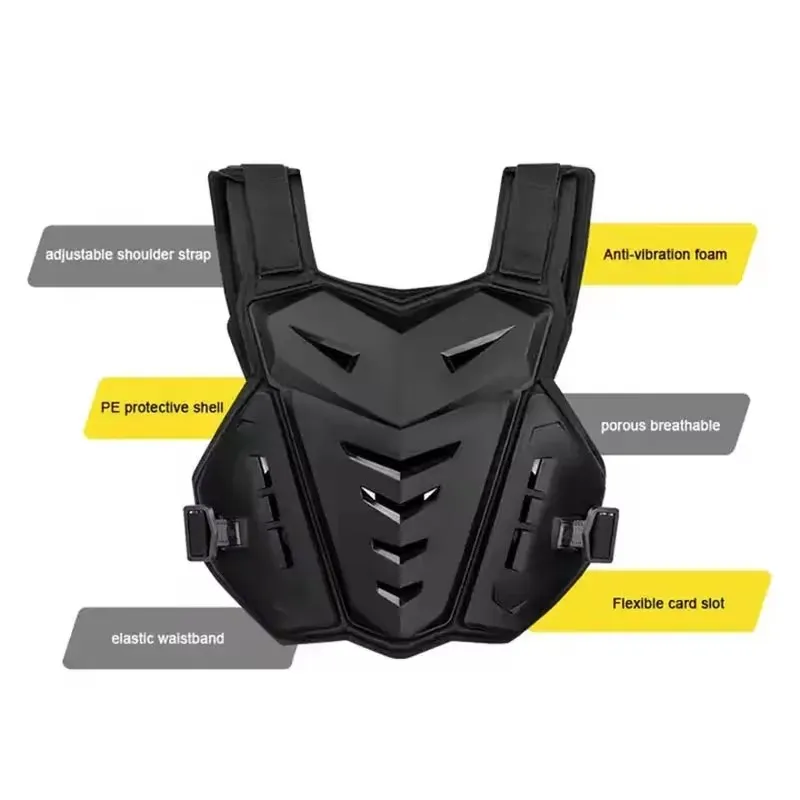 Protective Motorcycle Armor Vest Dorsal MTB Riding Chest Body Armor Back Protector Armor Motocross Jacket Off-Road Racing Vest