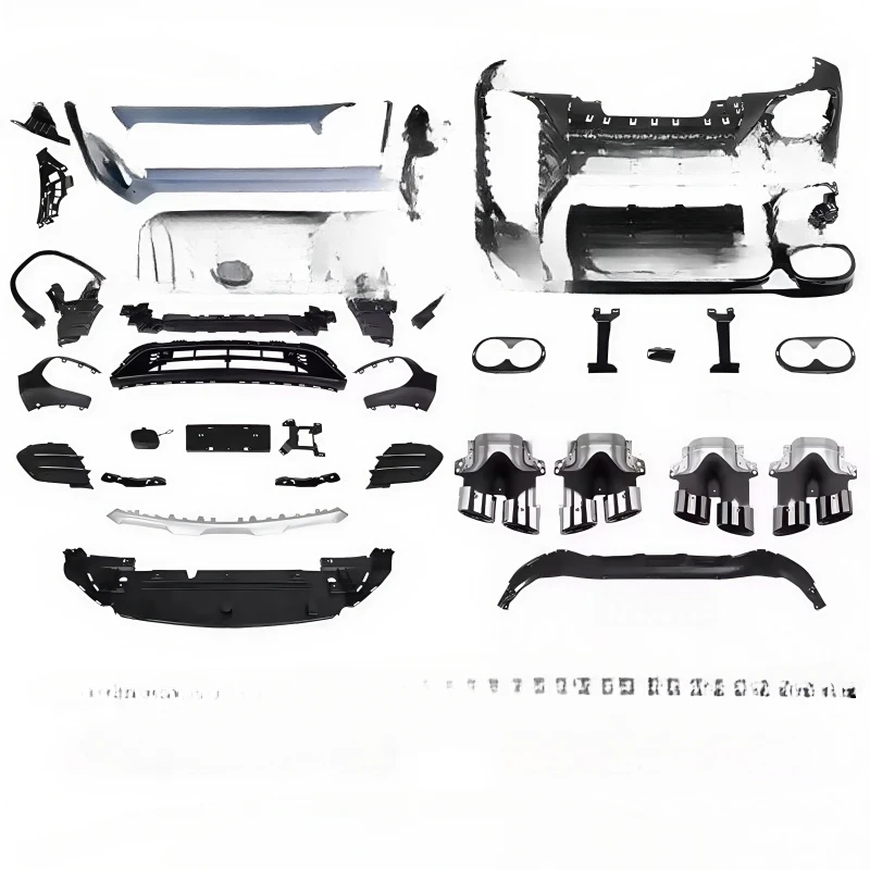For Mercedes GLB180/200/220| GLB35 Modified Kit - Front Bumper, GT Grille, Rear Lip, Quad Exhaust