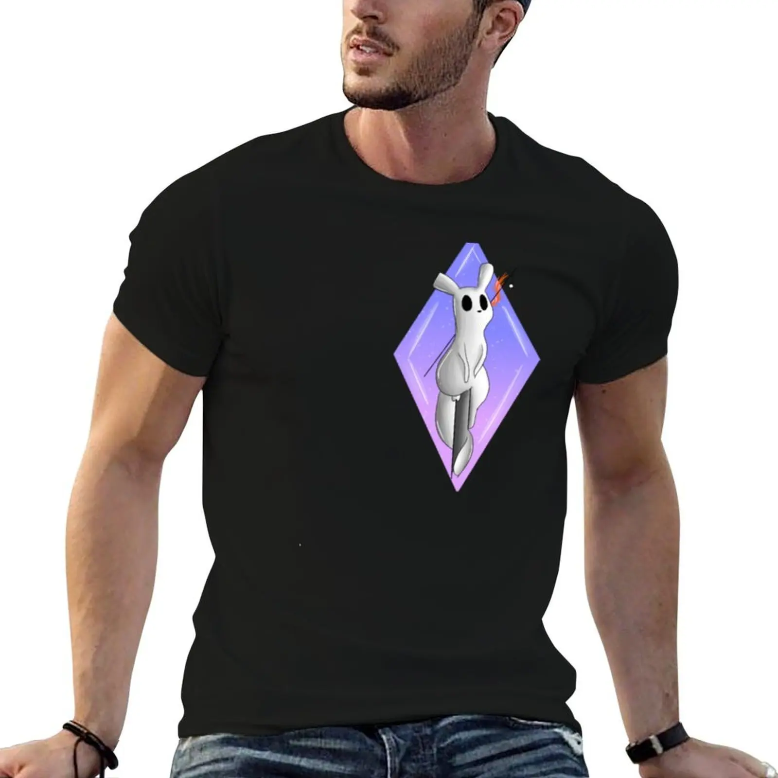 

Diamond Slugcat Rainworld T-Shirt man graphic t shirt cotton t shirts high quality man t shirts cotton T-shirt