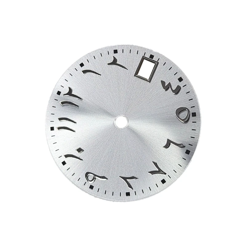 Watch Dial 28.5mm Diameter with Clear Arabic Numerals Watch Face for Watch Movements Watch Repair Accessories