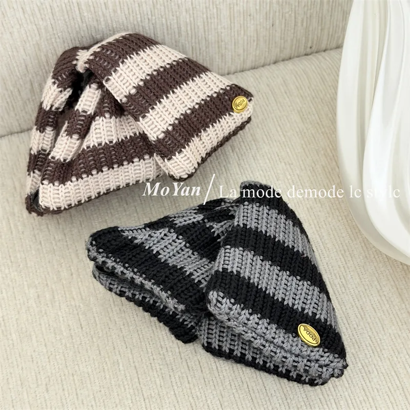 New winter wool knitted cross grab clip gold standard hairpin femininity versatile shark clip view 4
