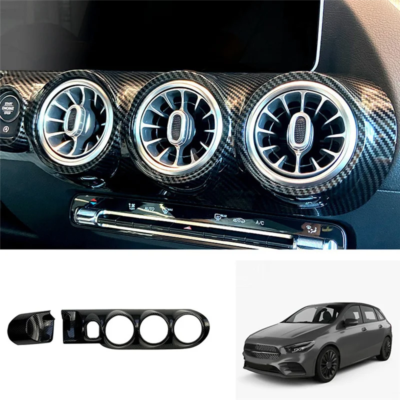 

Car Front Center Console Air Condition A/C Vent Outlet Panel Trim For Mercedes-Benz B Class W247 2020+ Replacement Accessories