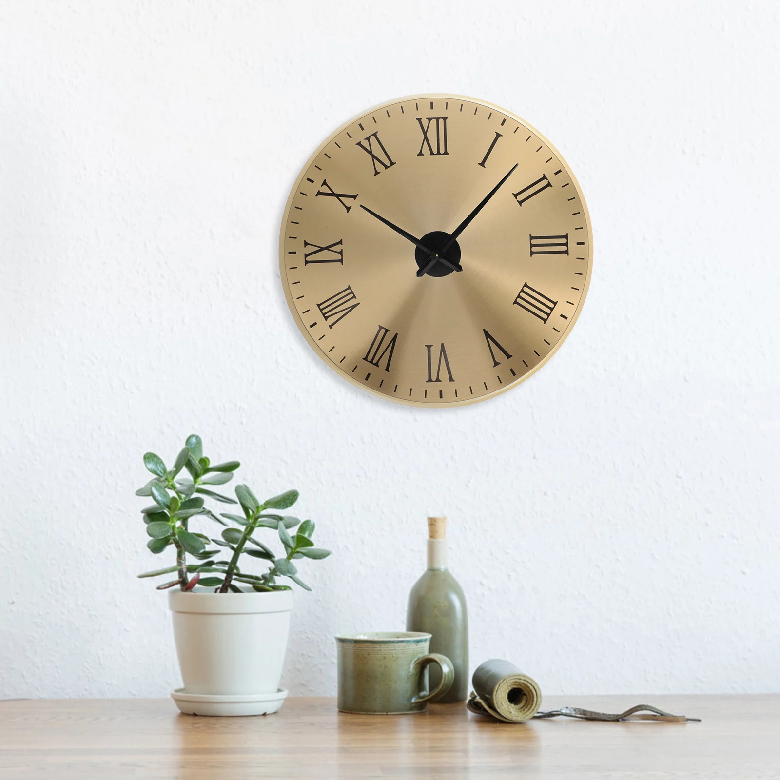 

Metal Roman Clock Plate Round Dial Wall Replacement Number Aluminum Diy Movement Pupils