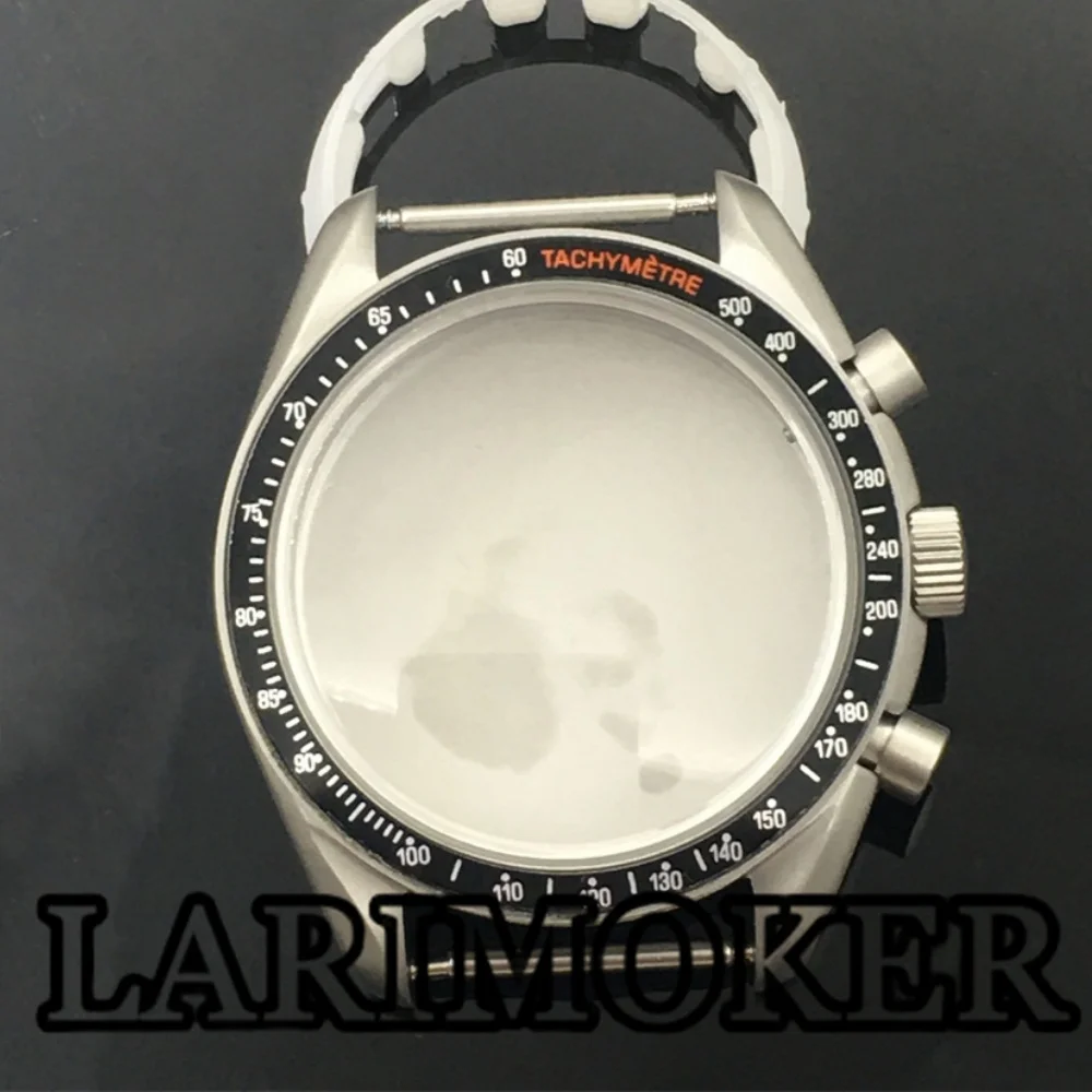 LARIMOKER 40 مللي متر حافظة ساعة فضية مع 38.5 مللي متر أزرق أحمر فضي أخضر أسود مدي لملحقات ساعة حركة الكوارتز VK63