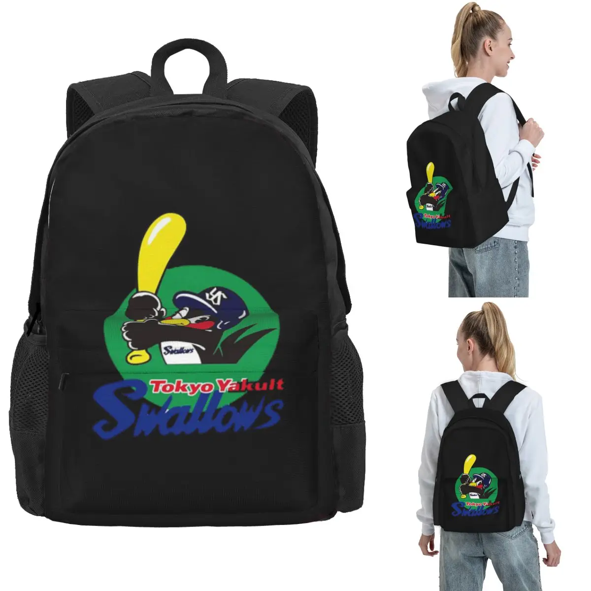 Tokyo Yakult Swallows Backpack Hot Sale Daypack Large Capacity Boys Girls BookBag School Bag Shoulder Bags for Men Women