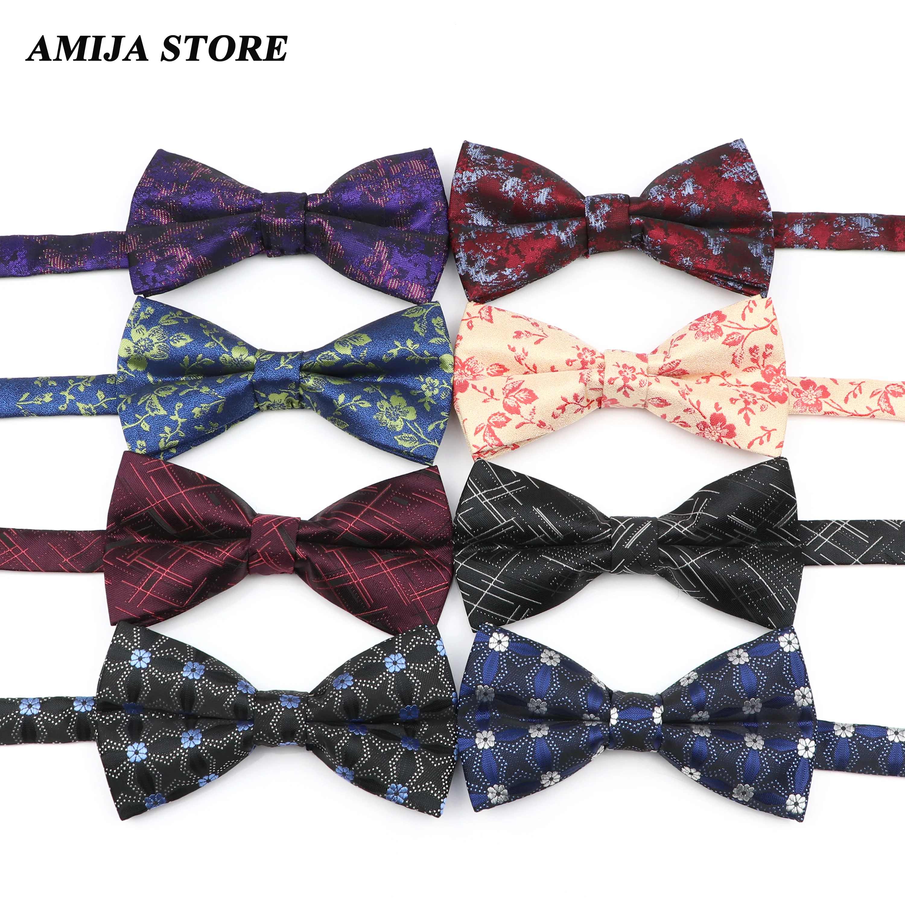 Fashion Bowties Geometry Pattern Polyester Bow Tie New Design Butterfly Wedding Party Bowknot Daily Wear Accessories Wholesale