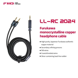 FIIO LL-RC 2024 Furukawa monocrystalline copper Balance 4.4/3.5 male to Dual 3.5 mm headphone cable