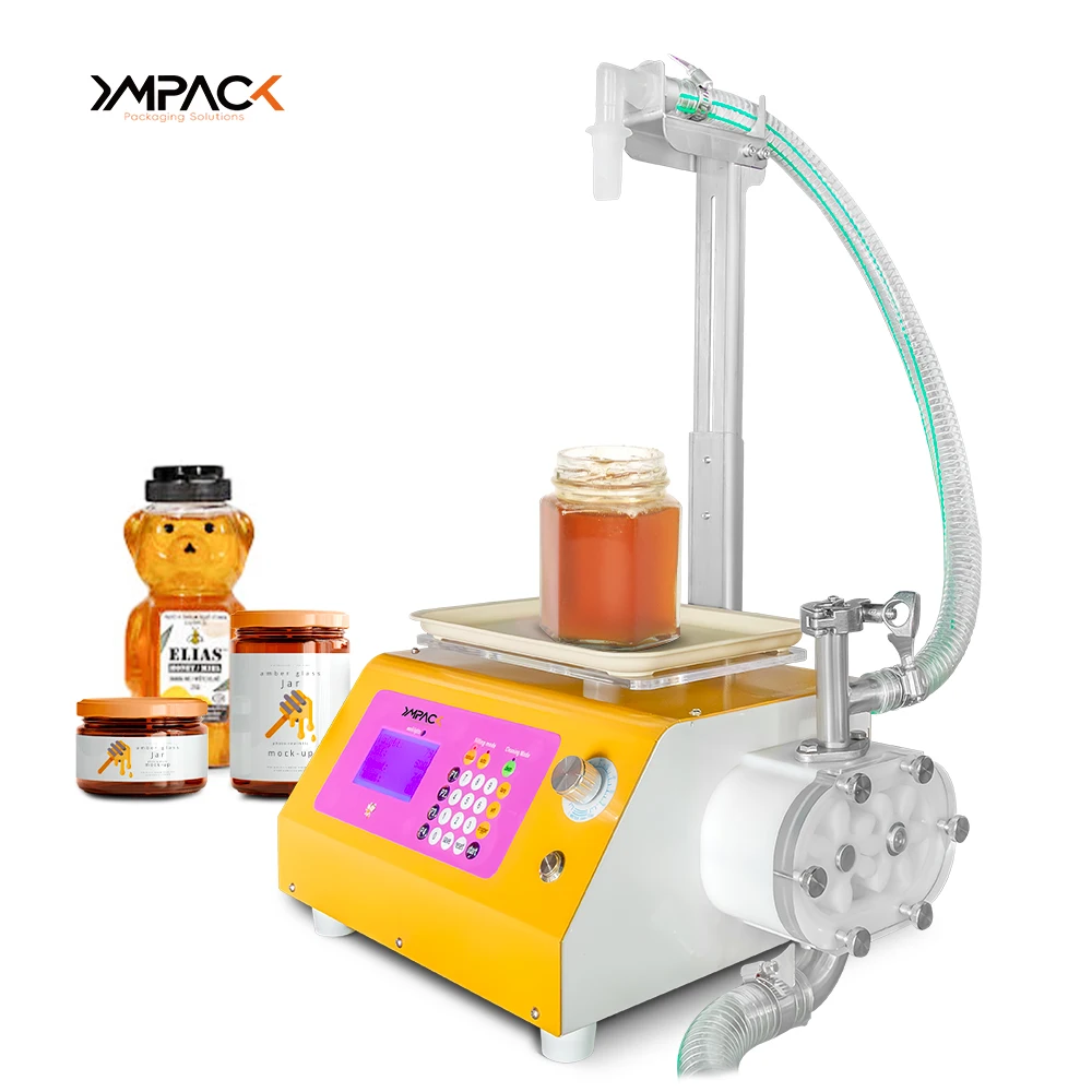 YIMUPACK Automatic Sub Bottling Machine Gear Pump Digital Control Sesame Wine Edible Oil Honey Viscous Liquid Filling Machine