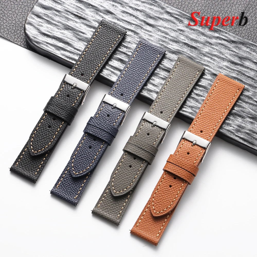 خمر جلد البقر حزام الرجال النساء العالمي أساور ل Seiko 18 مللي متر 19 مللي متر 20 مللي متر 22 مللي متر الإفراج السريع ساعة اكسسوارات