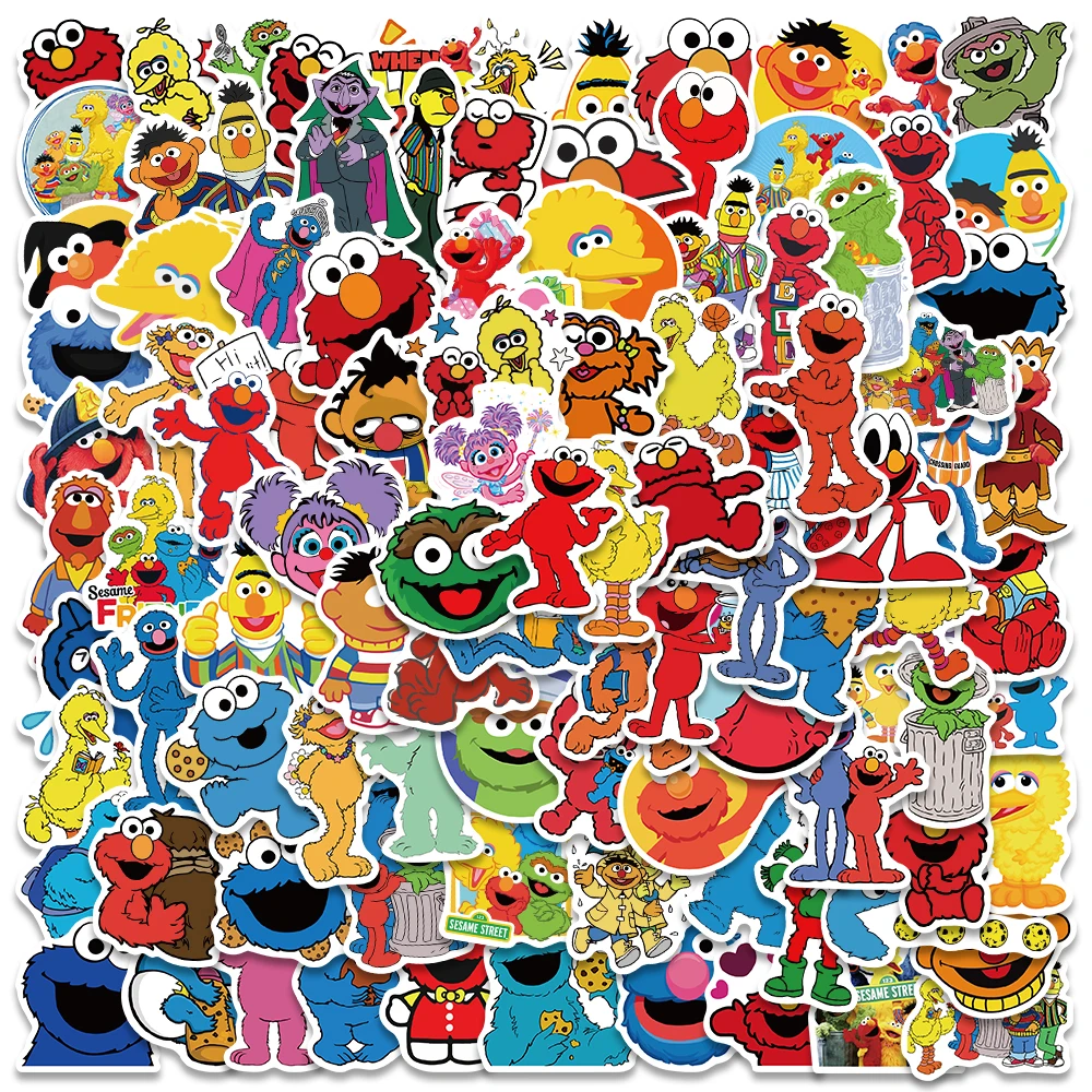 50/100pcs Funny Cartoon Animation Stickers For Laptop Water Bottle Phone Kids Toy DIY Vinyl Waterproof Graffiti Car Decals