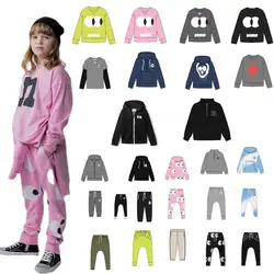 2024 Autumn/Winter Children's Cartoon Hoodie and Pants Set