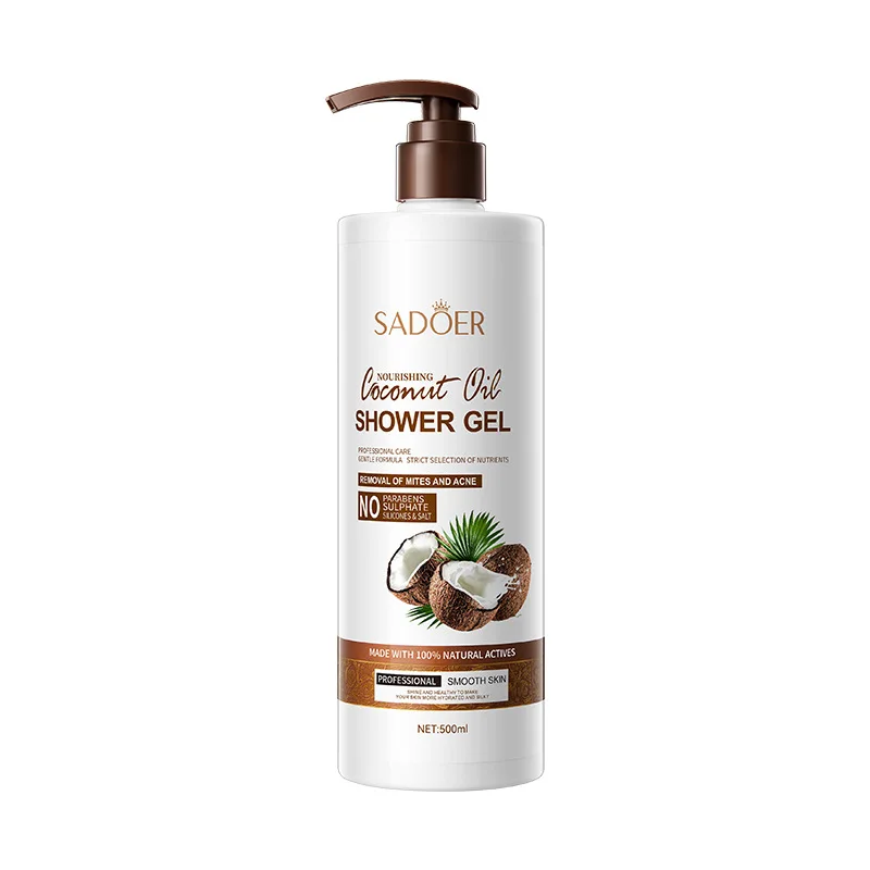 Coconut Shower Gel 500ml Amino Acid Moisturizing Fragrant Shower Milk Body Cleansers Whitening Body Wash Body Care