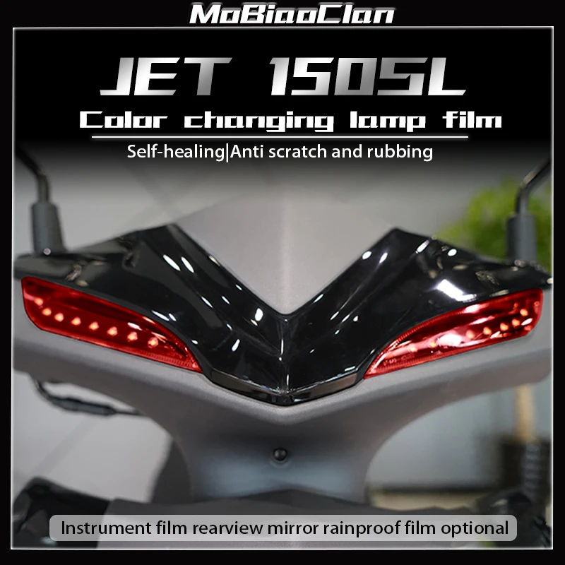 

For SYM JET150SL JET 150 SL Lamp Transparent Protective Film Accessories Headlight And Taillight Speedometer Stickers