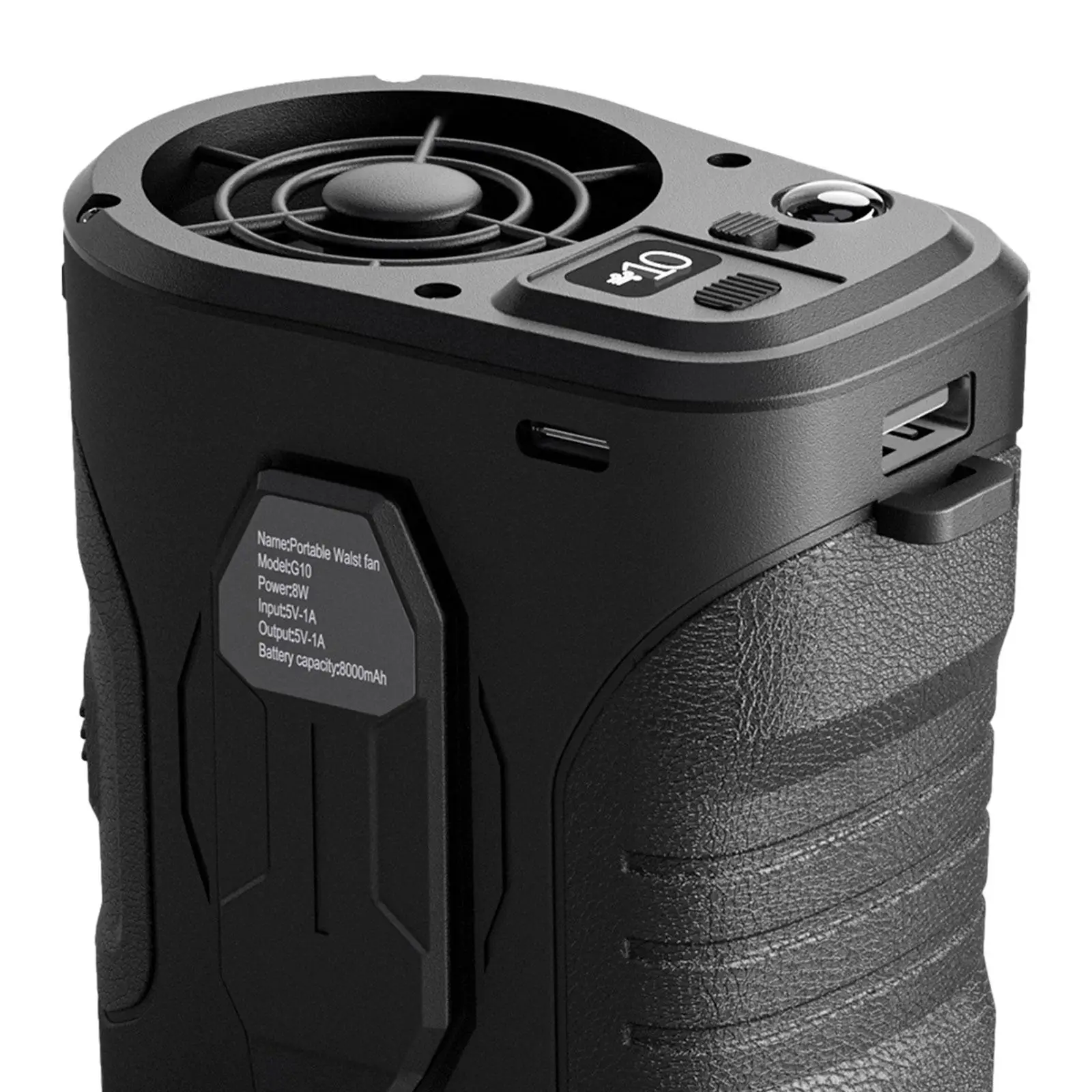 Портативный веер с зажимом на талию, веер с подвесным веером на шею для бега, занятий спортом на открытом воздухе