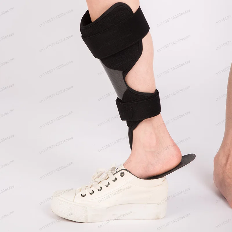 Lightweight Aluminum AFO Brace, Foot Drop Support for Leg Rehabilitation, Left/Right Foot Stabilizer